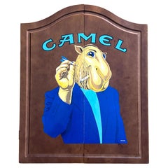 Vintage Joe Camel Dartboard Cabinet With Score Panels 1992, Unused
