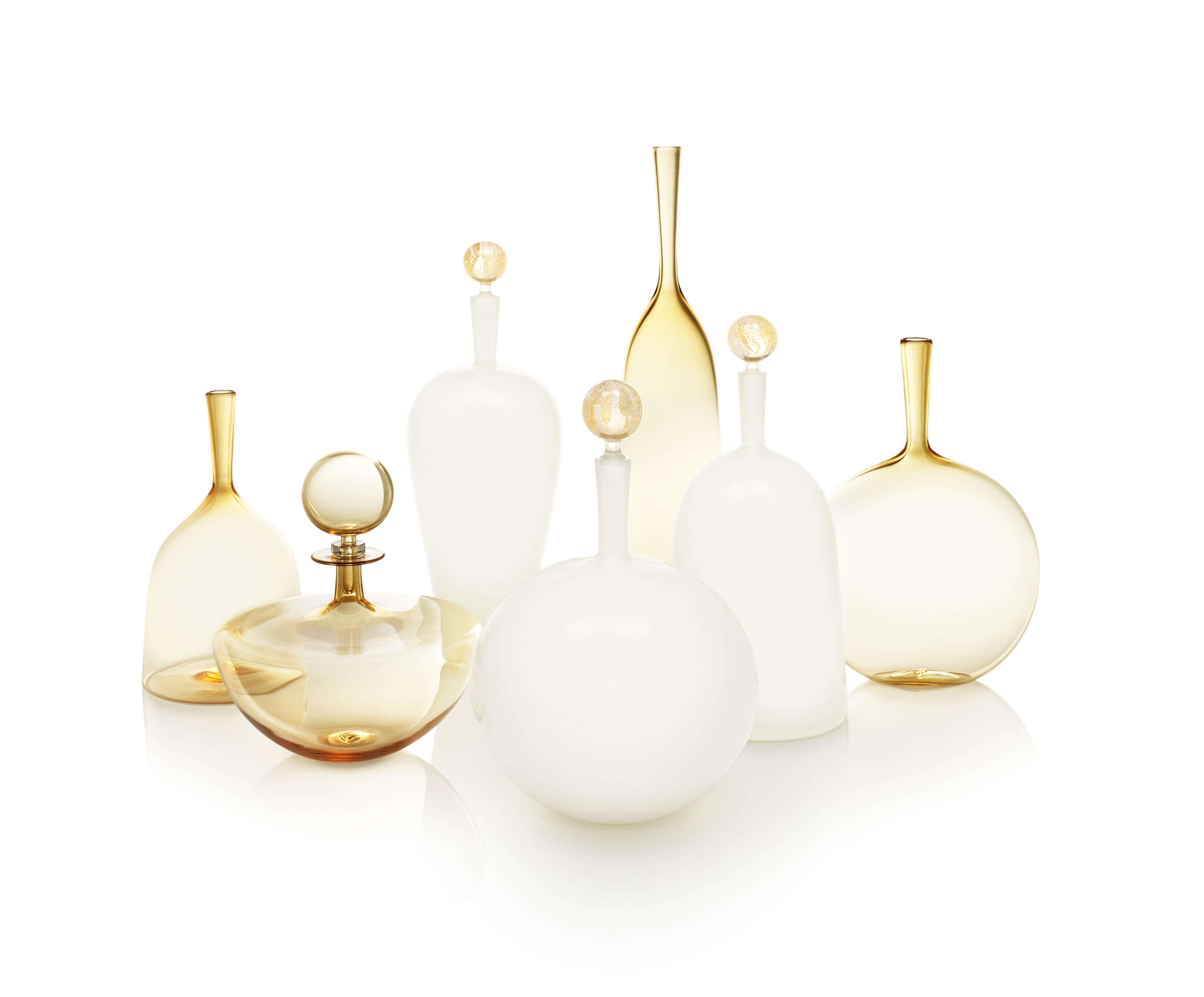 Contemporary Joe Cariati Ivory and Whisky Glass Collection, 2024