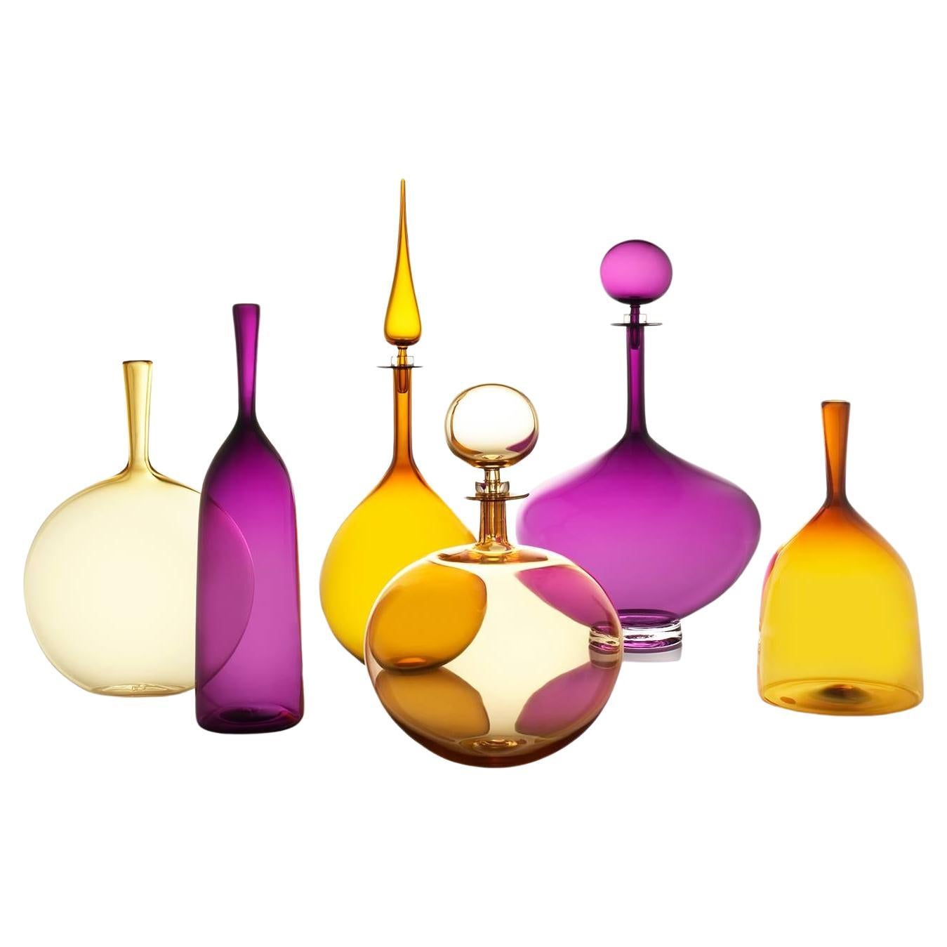 Whisky Joe Cariati, collezione di vetri ultravioletti e ambra, 2024