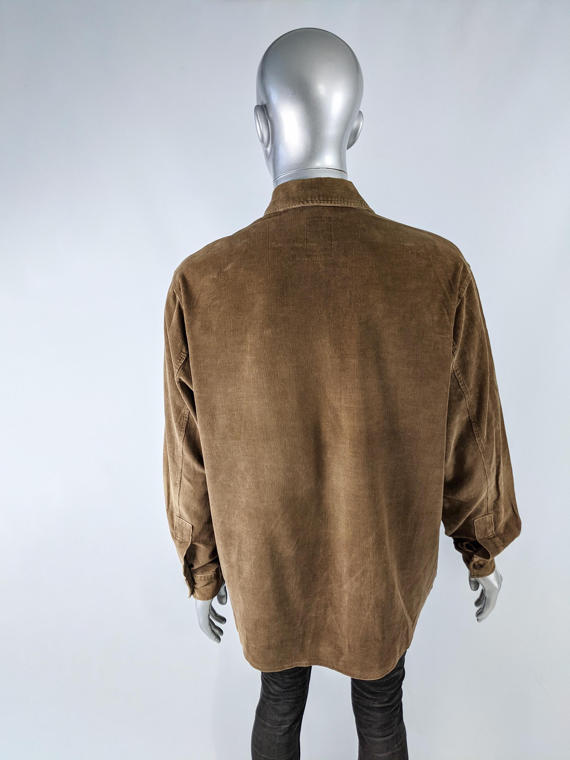 Joe Casely Hayford Vintage Brown Cord Shirt, 1990s For Sale 2