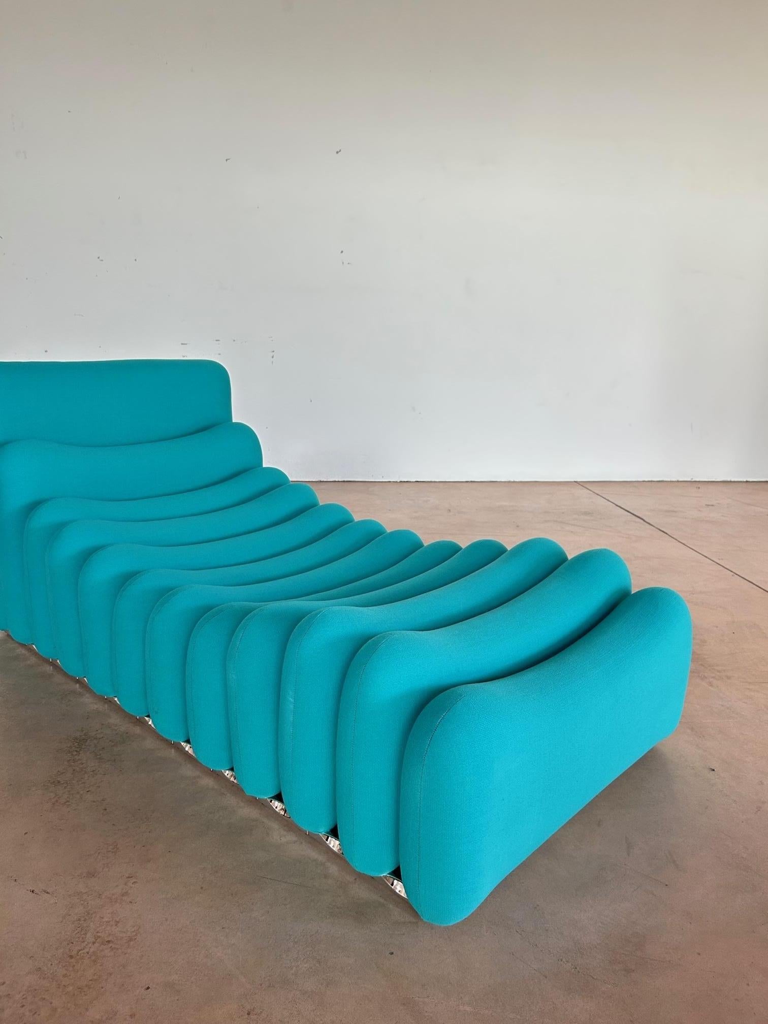 Fin du 20e siècle Joe Colombo chaise longue avec système supplémentaire des années 1970  en vente