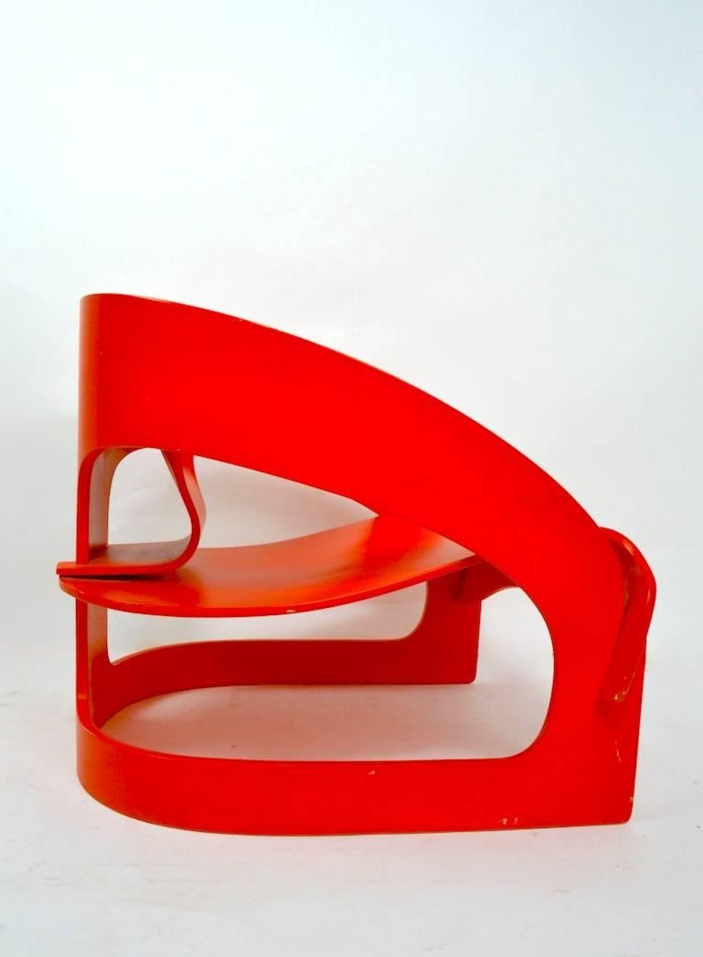 Post-Modern Joe Colombo 4801 for Kartell Lounge Chair