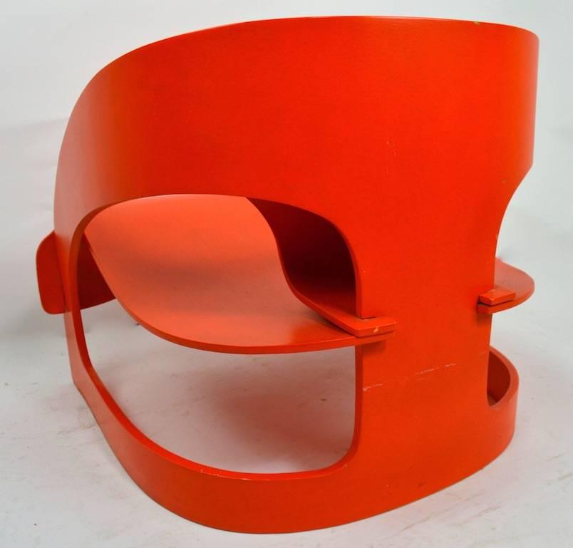 20th Century Joe Colombo 4801 for Kartell Lounge Chair