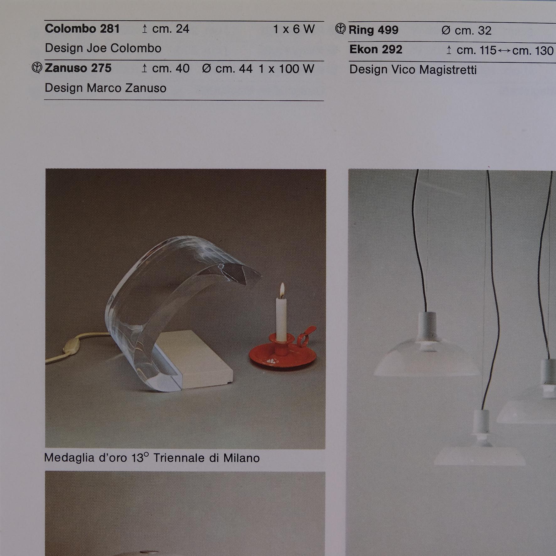 Joe Colombo, A Table Lamp, Acrilica, Oluce 6