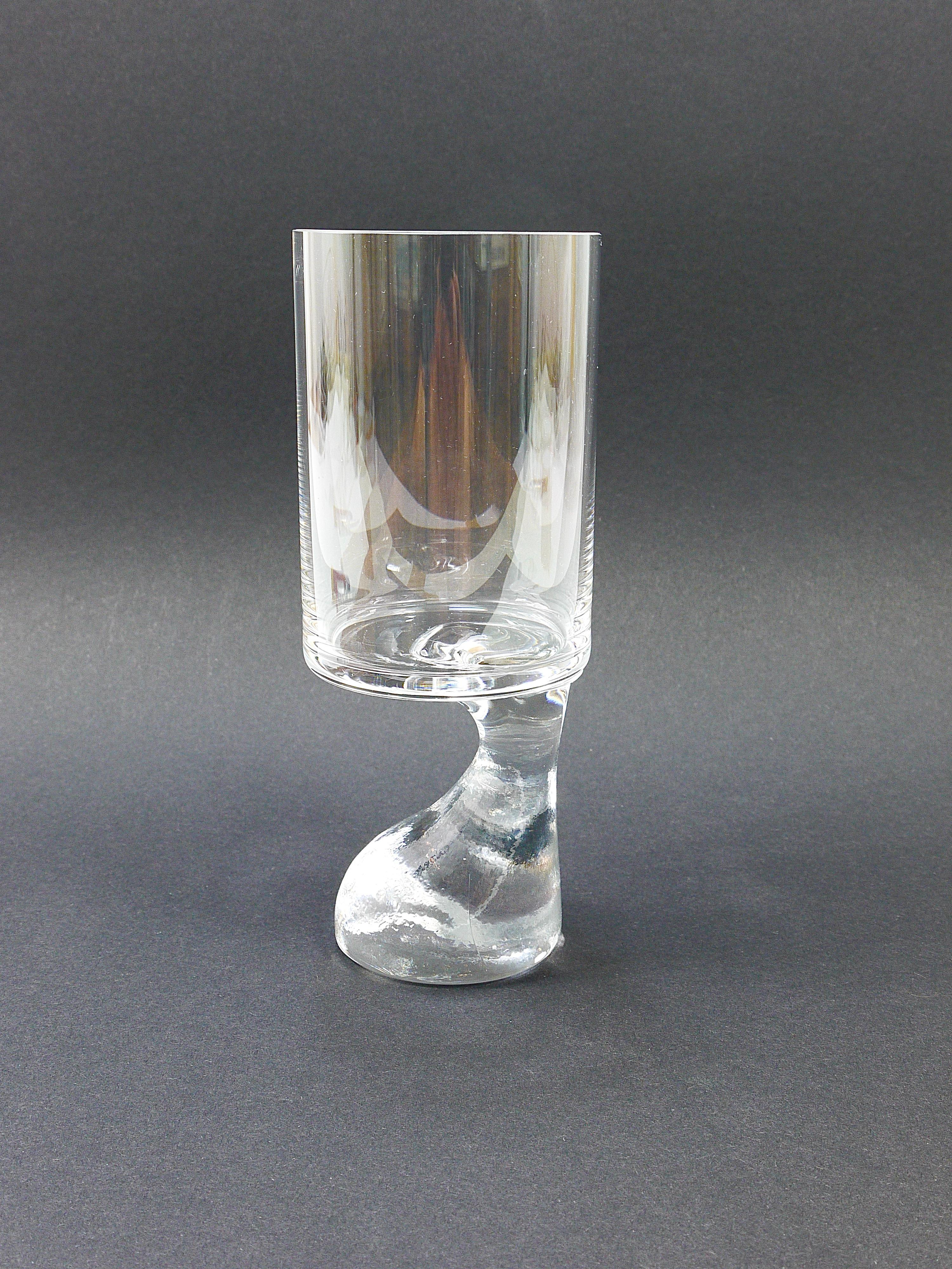 Joe Colombo Asimmetrico Smoke Drinking Glass by Riedel, Austria, 1960s 4