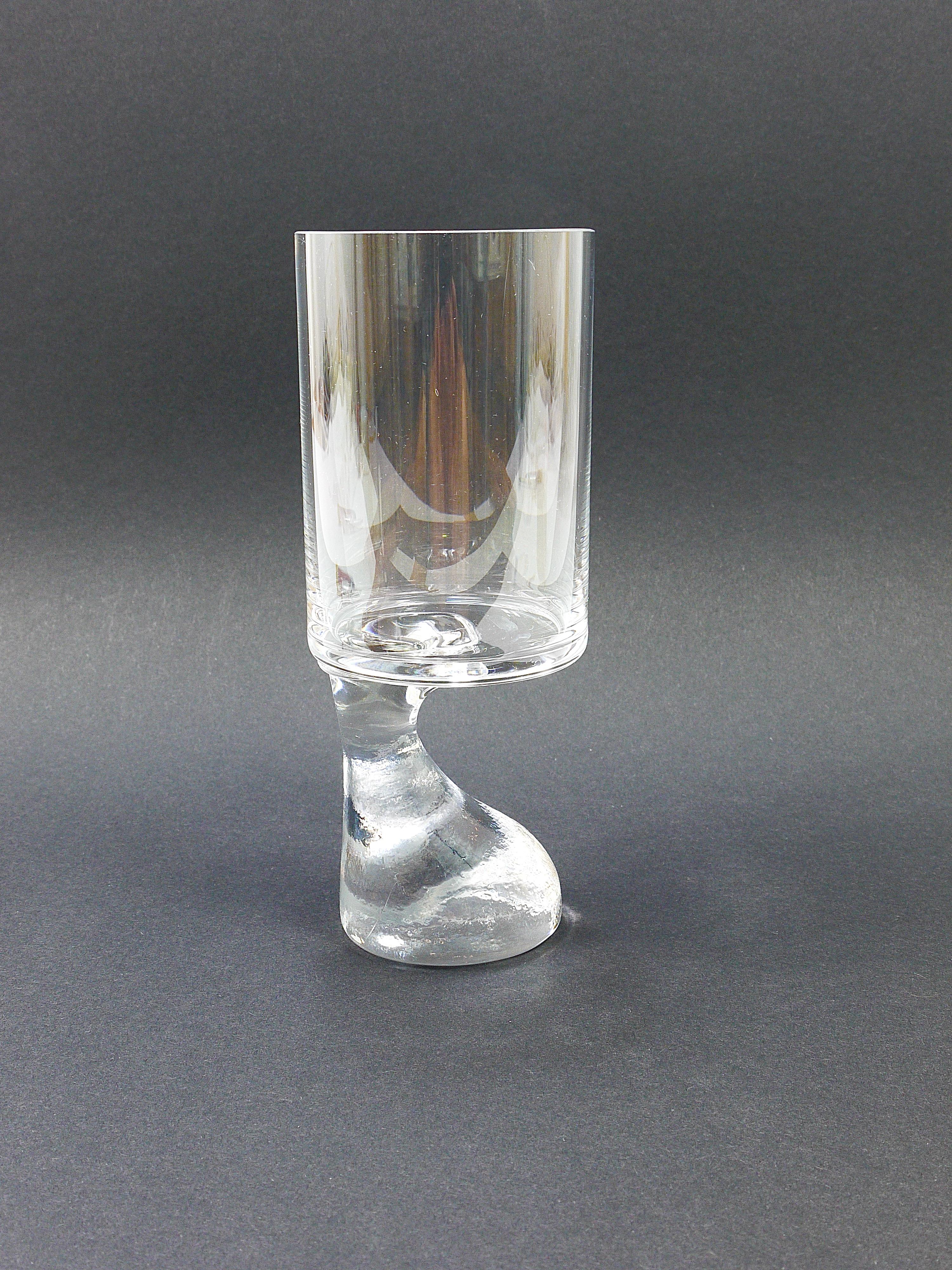 Joe Colombo Asimmetrico Smoke Drinking Glass by Riedel, Austria, 1960s 5