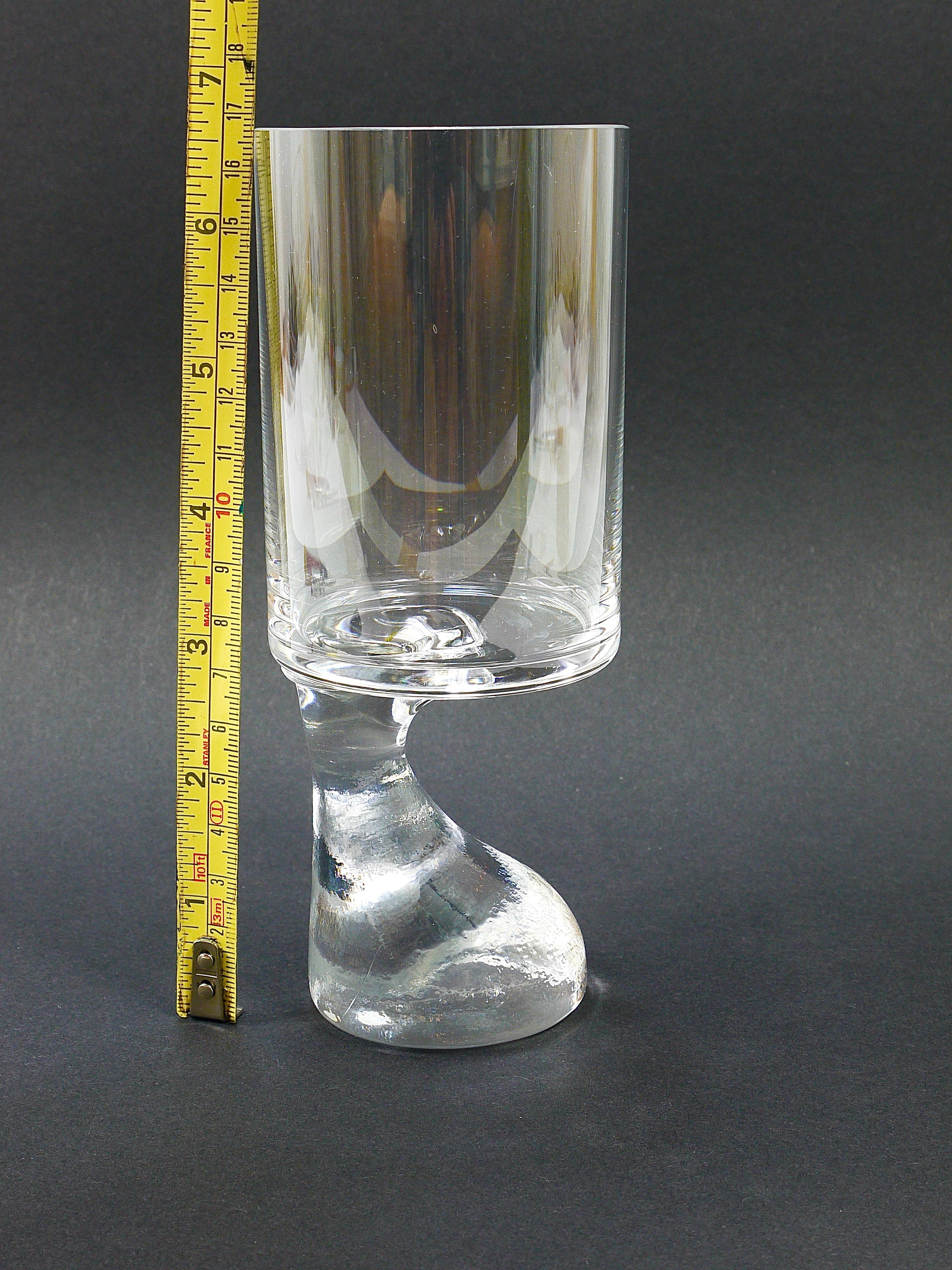 Joe Colombo Asimmetrico Smoke Drinking Glass by Riedel, Austria, 1960s 7
