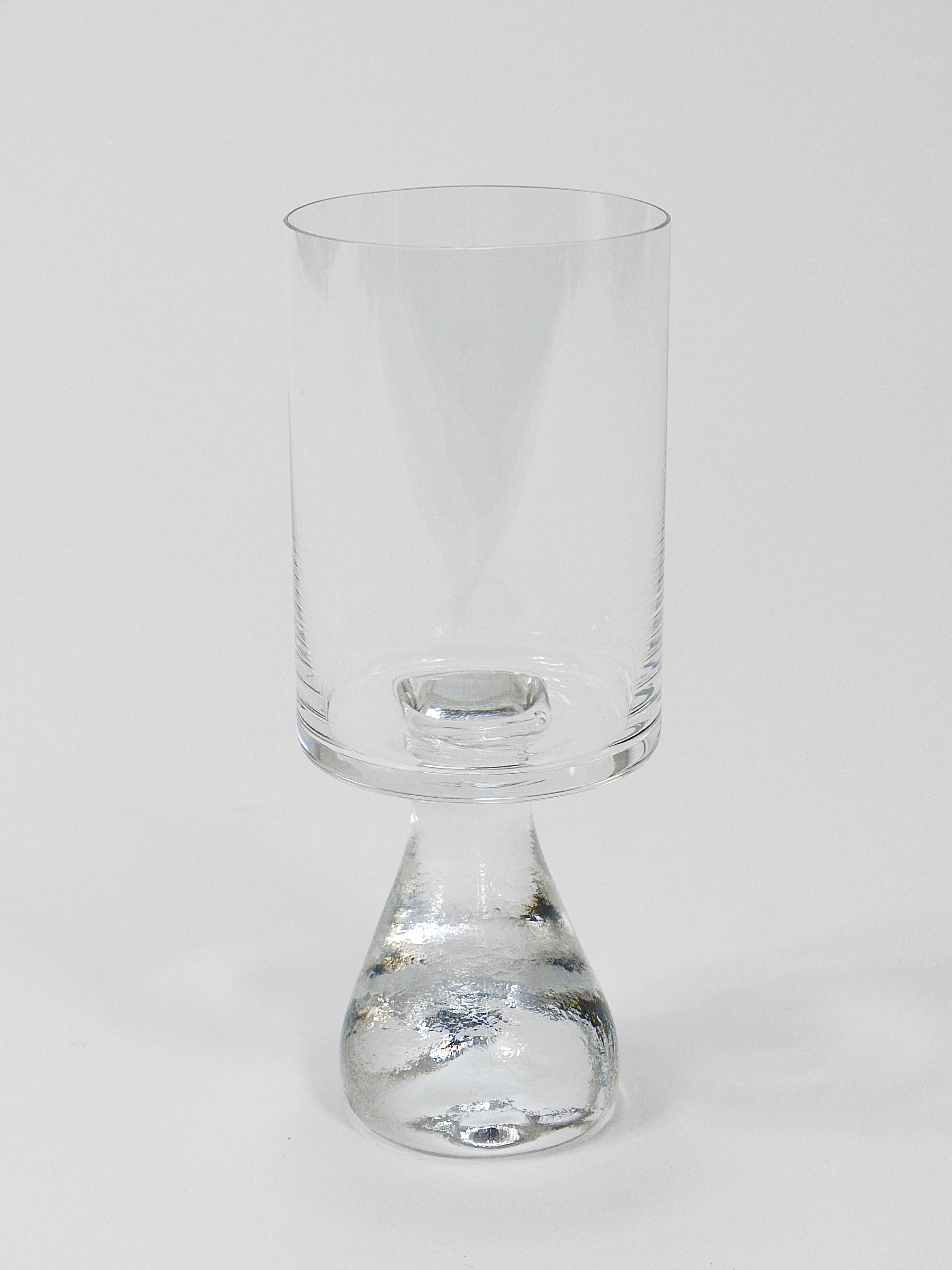 Austrian Joe Colombo Asimmetrico Smoke Drinking Glass by Riedel, Austria, 1960s