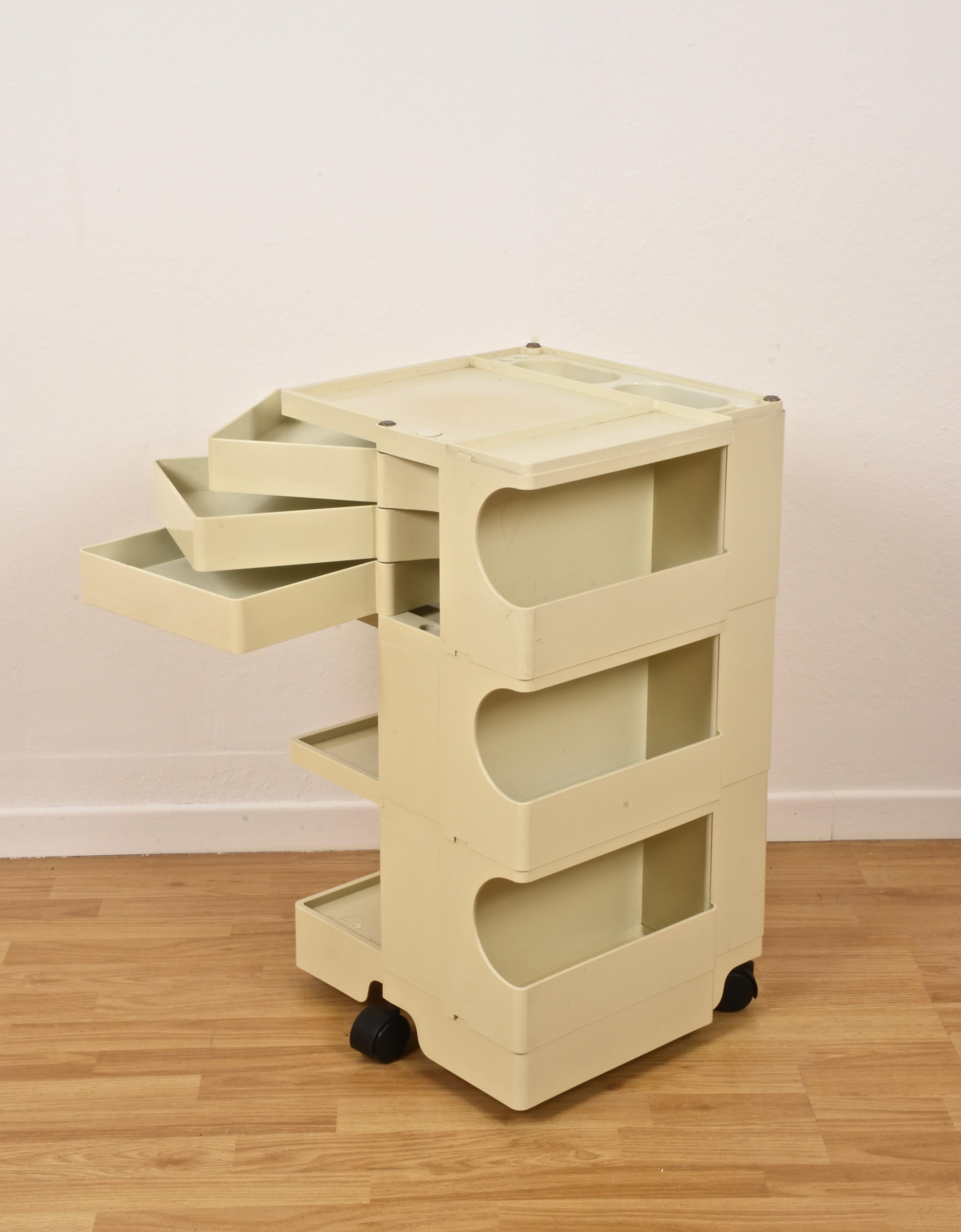 Plastic Joe Colombo ''Boby 3'' Portable Storage System Bieffeplast Padova, Italy, 1960s