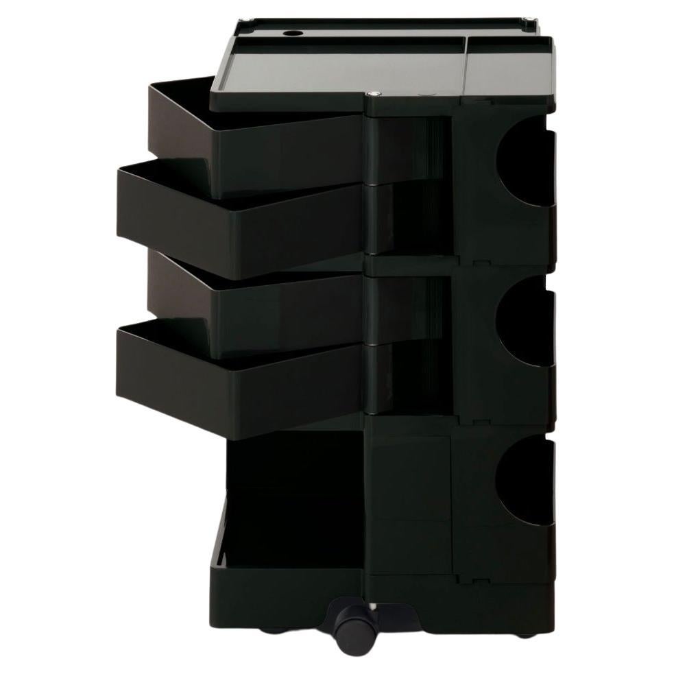 Joe Colombo 'Boby' Trolley  Size M with 4 Drawers in Black for B-Line