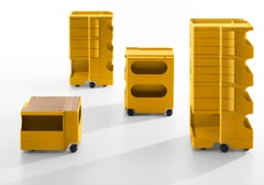 Joe Colombo 'Boby' Trolley Size M with 6 Drawers in Black for B-Line