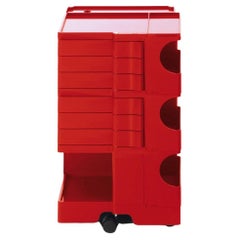 Joe Colombo 'Boby' Trolley Größe M mit 6 Schubladen in Rot für B-Line