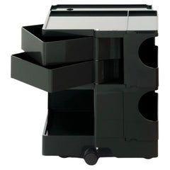 Joe Colombo 'Boby' Trolley Size S with 2 Drawers in Black for B-Line