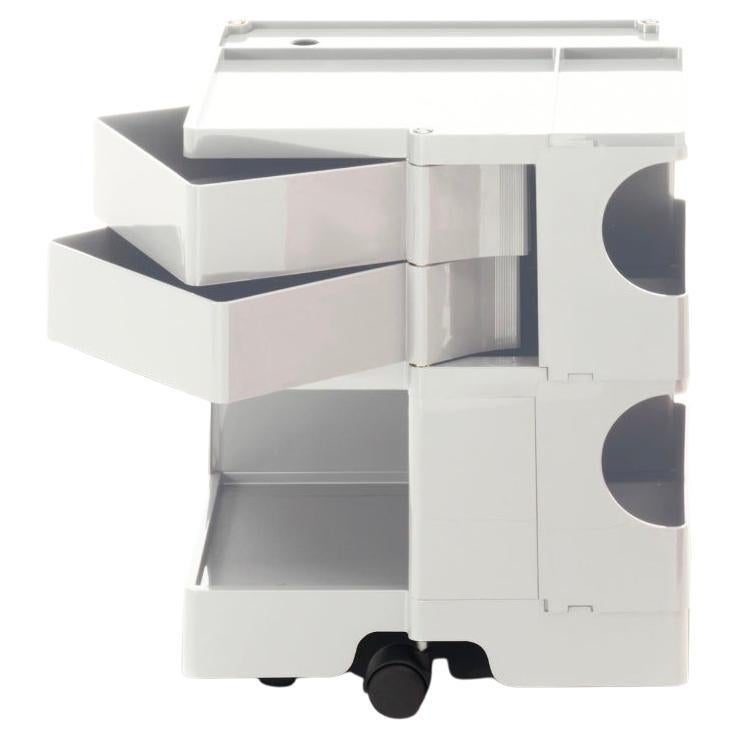 Joe Colombo 'Boby' Trolley with 2 Drawers in White for B-Line