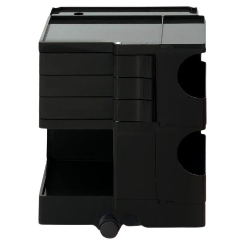 Joe Colombo 'Boby' Trolley Size S with 3 Drawers in Black for B-Line For Sale