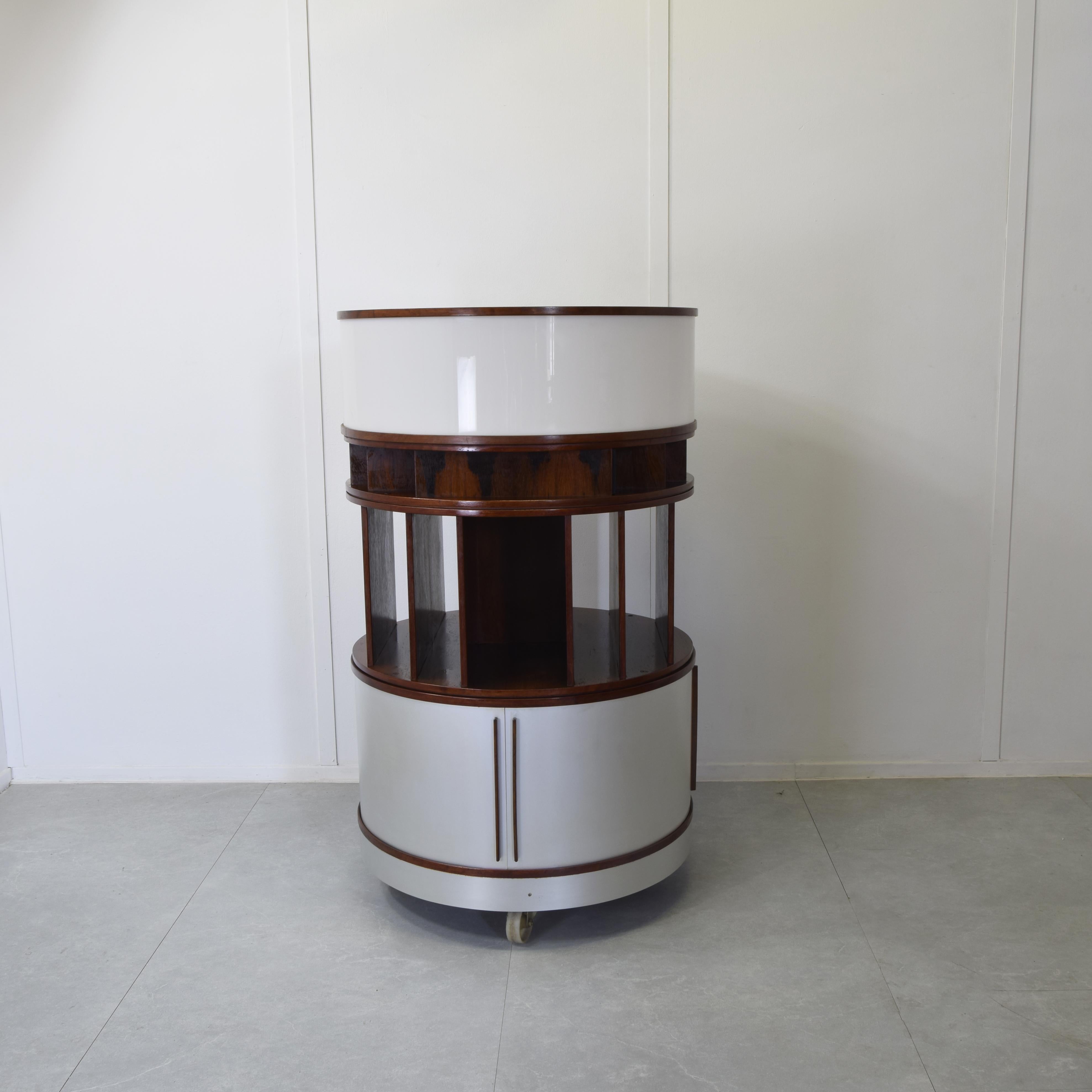 Alluminio Joe Colombo cabinet mobile Combi center 1960s. in vendita