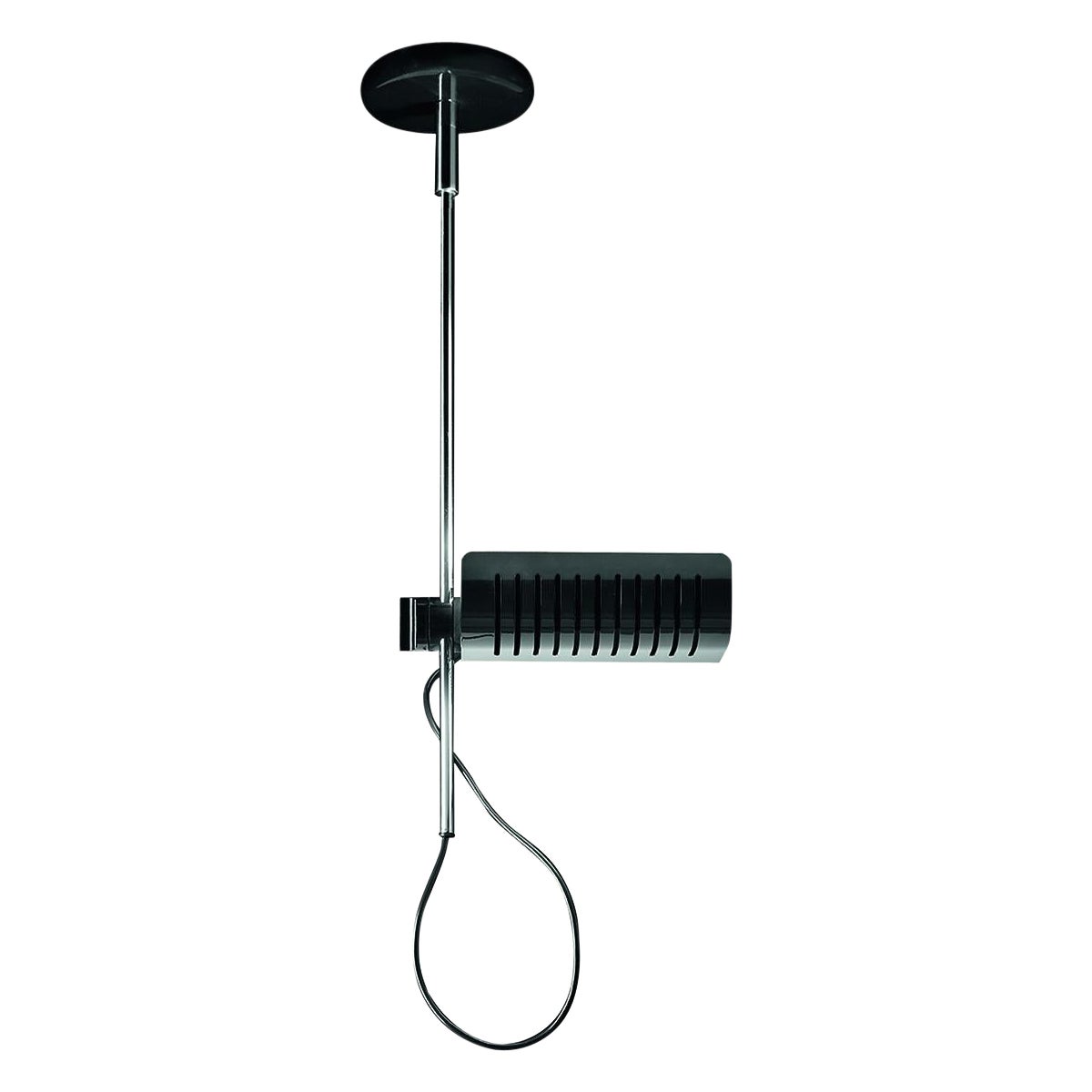 Lampada da soffitto 'Colombo' 885 nero cromato di Oluce