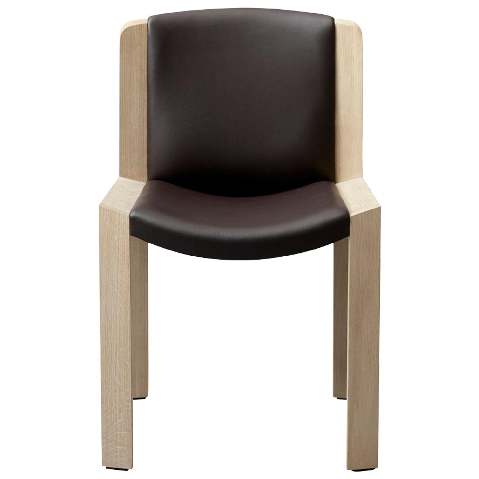 Joe Colombo 'Chair 300' Wood and Sørensen Leather by Karakter For Sale at  1stDibs