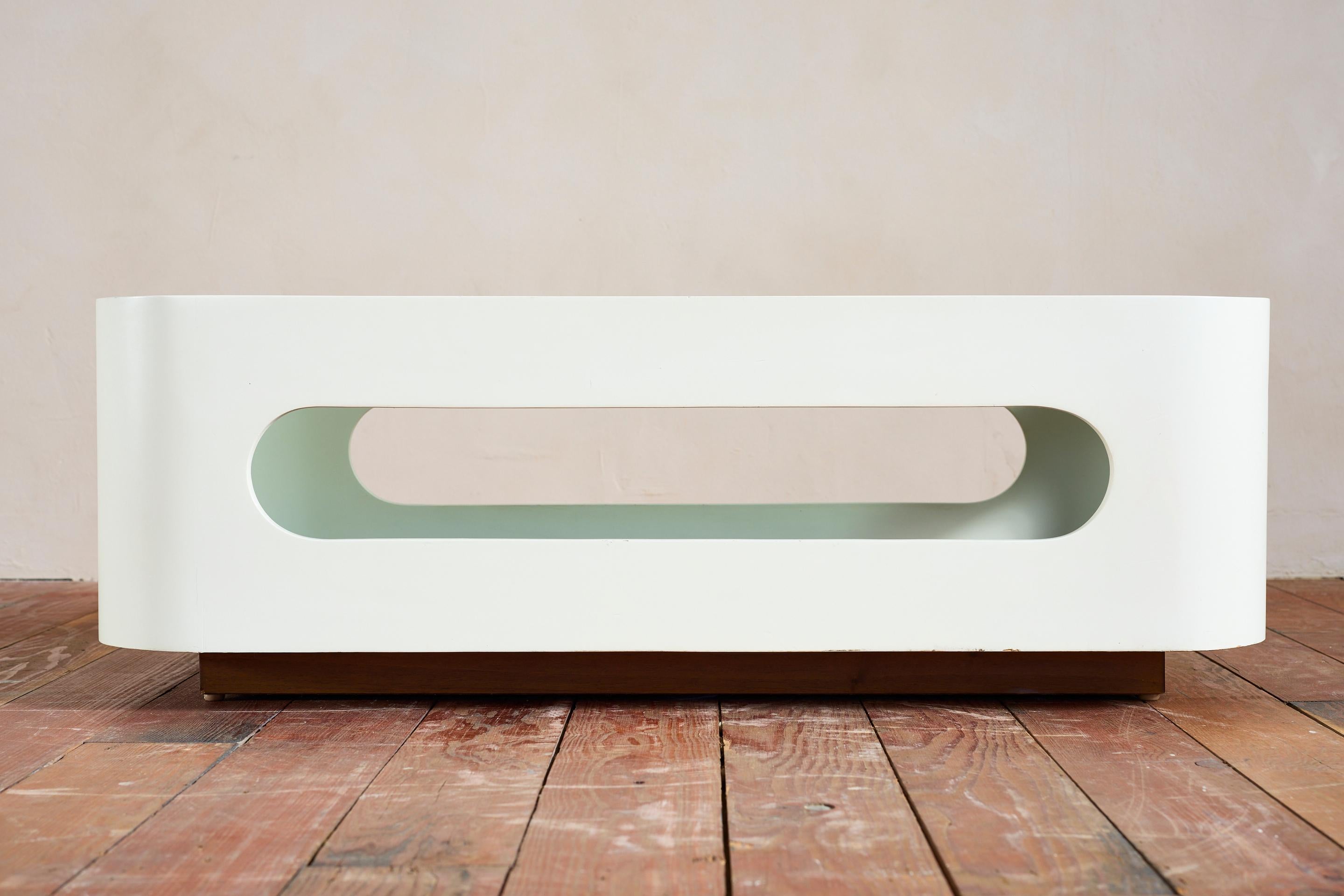 Glass Joe Colombo Coffee Table For Sale