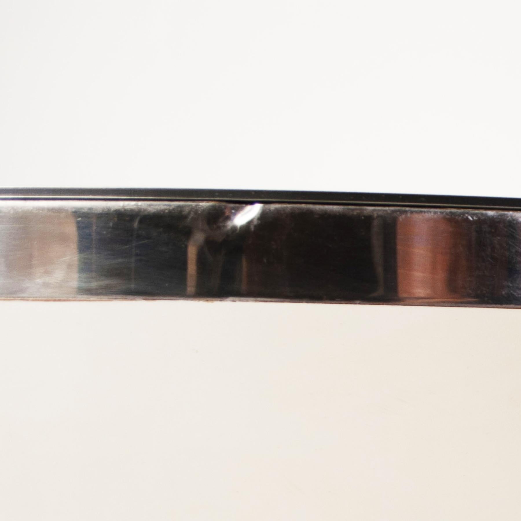 Aluminum Joe Colombo coffee table late 60s. For Sale