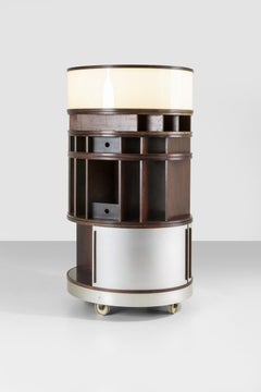 Libreria mobile in legno Joe Colombo Combi Center per Bernini Italian Design 1964