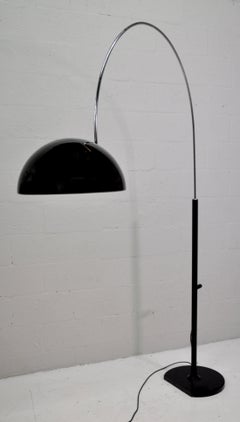 Joe Colombo Coupé 3320 Stehleuchte von Oluce, Schwarz