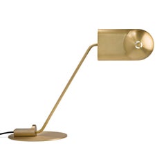 Joe Colombo Domo Brass Table Lamp by Karakter, Mid-Century Modern Design