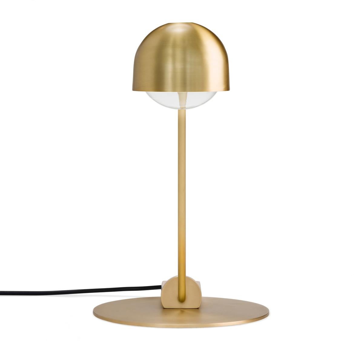 Mid-Century Modern Joe Colombo 'Domo' Brass Table Lamp by Karakter