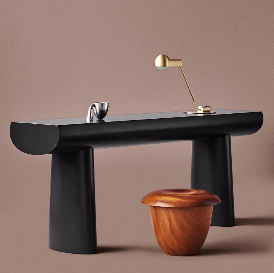 Lámpara de mesa Joe Colombo 'Domo' de latón by Karakter Latón en venta