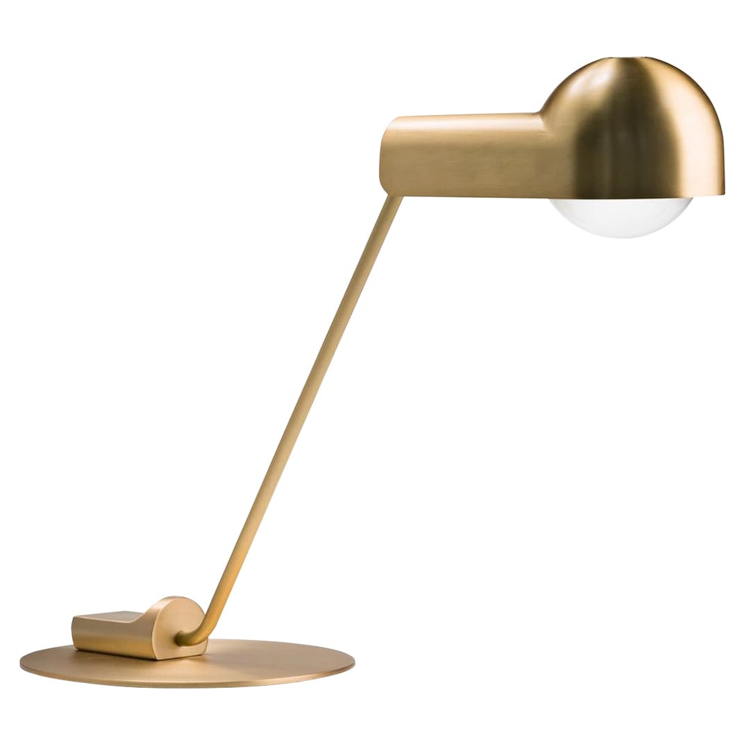 Joe Colombo 'Domo' Brass Table Lamp by Karakter For Sale