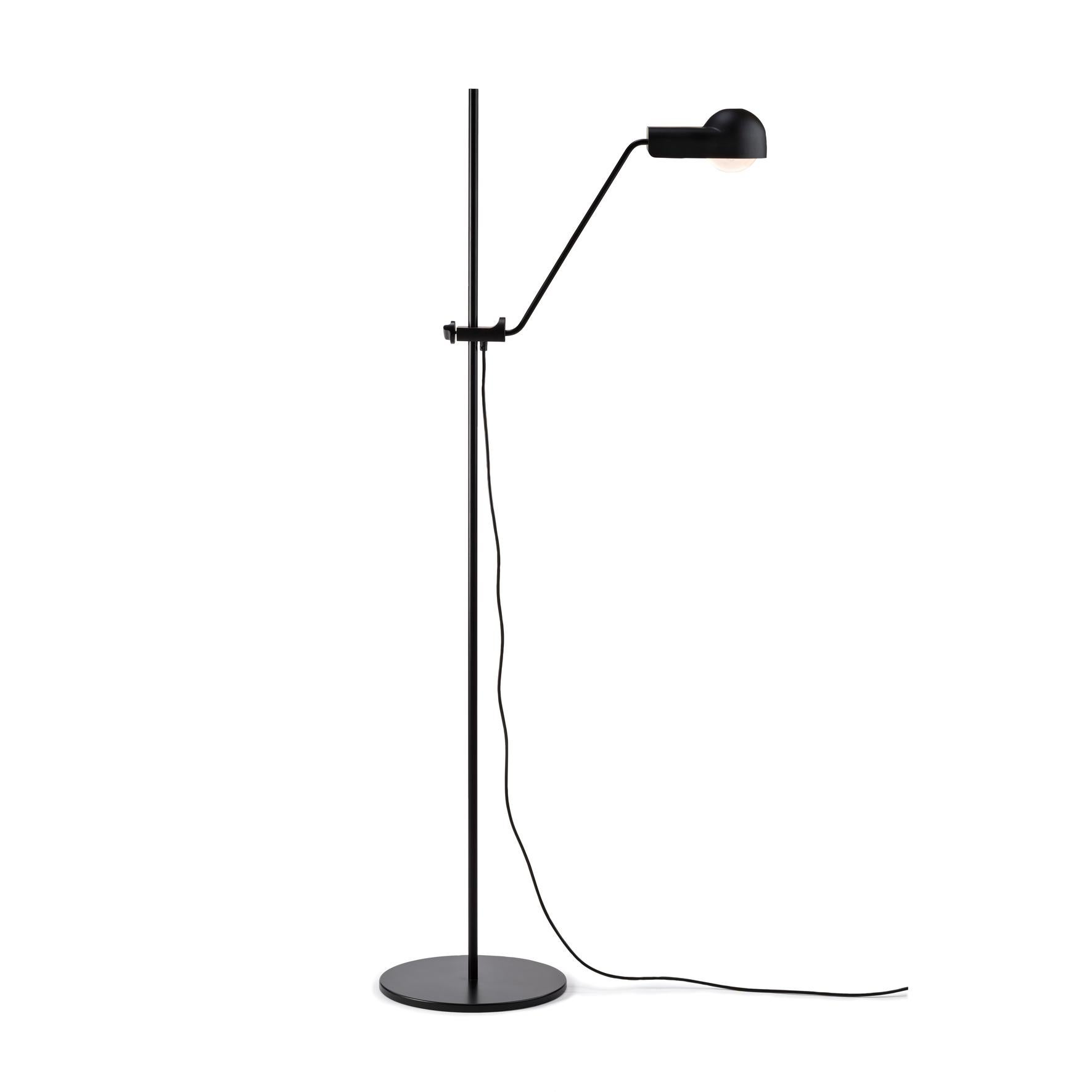 Mid-Century Modern Joe Colombo 'Domo' Steel Floor Lamp by Karakter