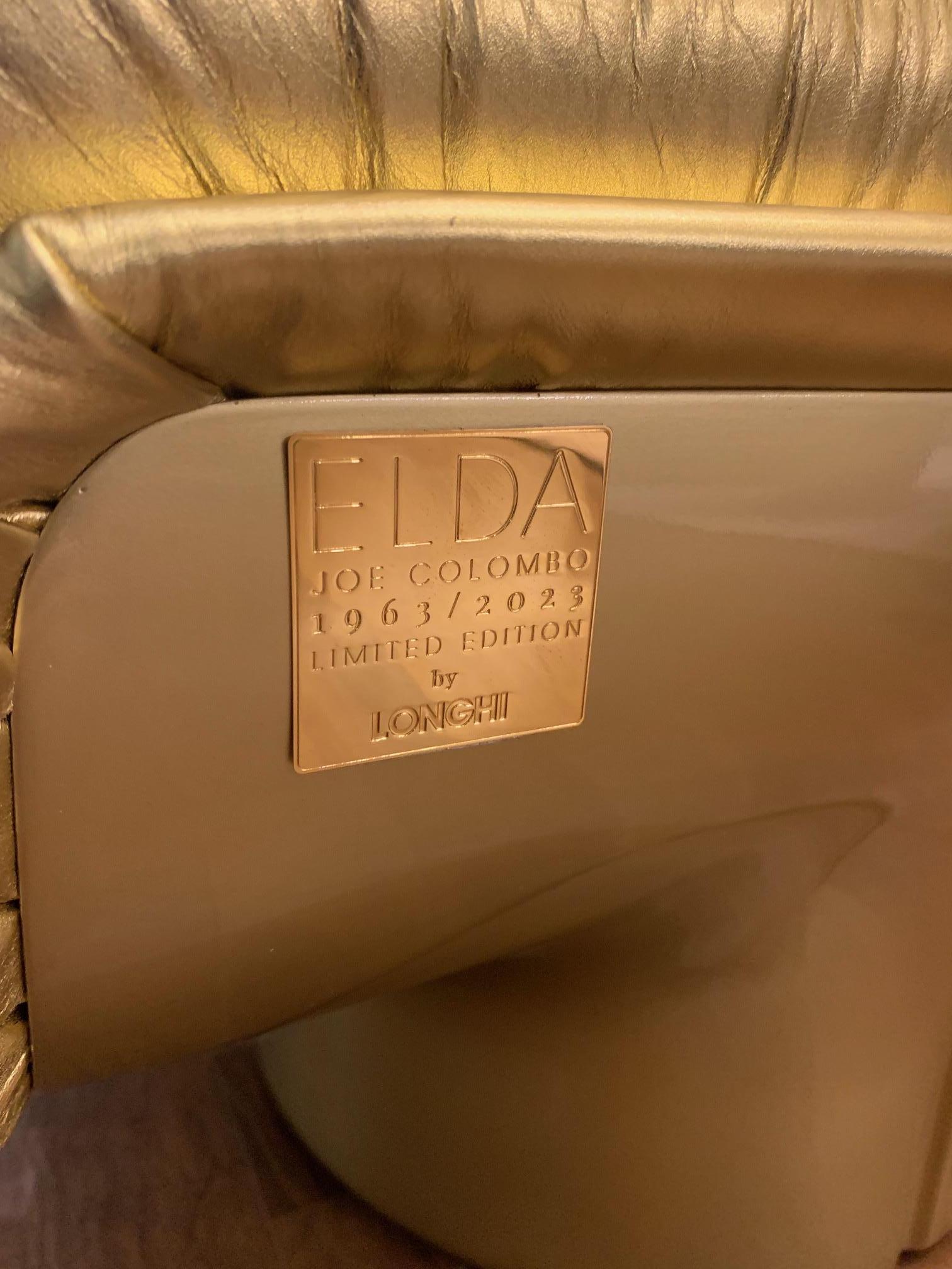 Joe Colombo Elda Chair, 60th Anniversary Limited Gold Edition  1