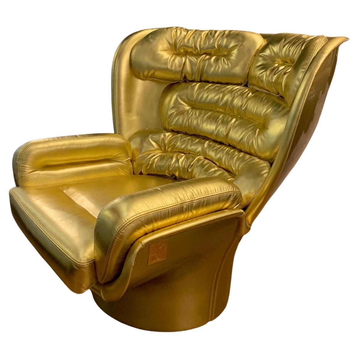 Joe Colombo Elda Chair, 60th Anniversary Limited Gold Edition 