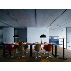 Joe Colombo Floor Lamp 'Coupé 3320' Black by Oluce