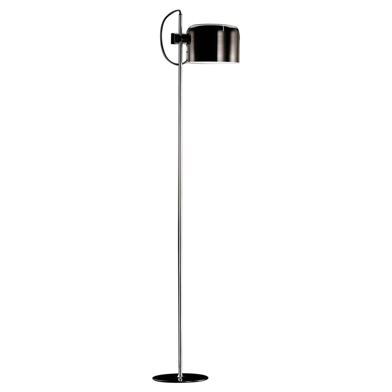 Joe Colombo Floor Lamp 'Coupé' Black by Oluce In New Condition For Sale In Barcelona, Barcelona