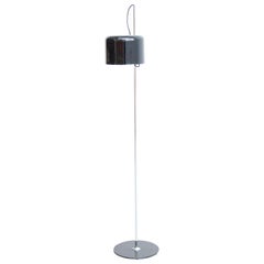 Joe Colombo Floor Lamp 'Coupé' Black by Oluce