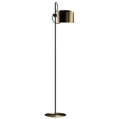 Joe Colombo Floor Lamp Limited Edition 'Coupé' Gold by Oluce