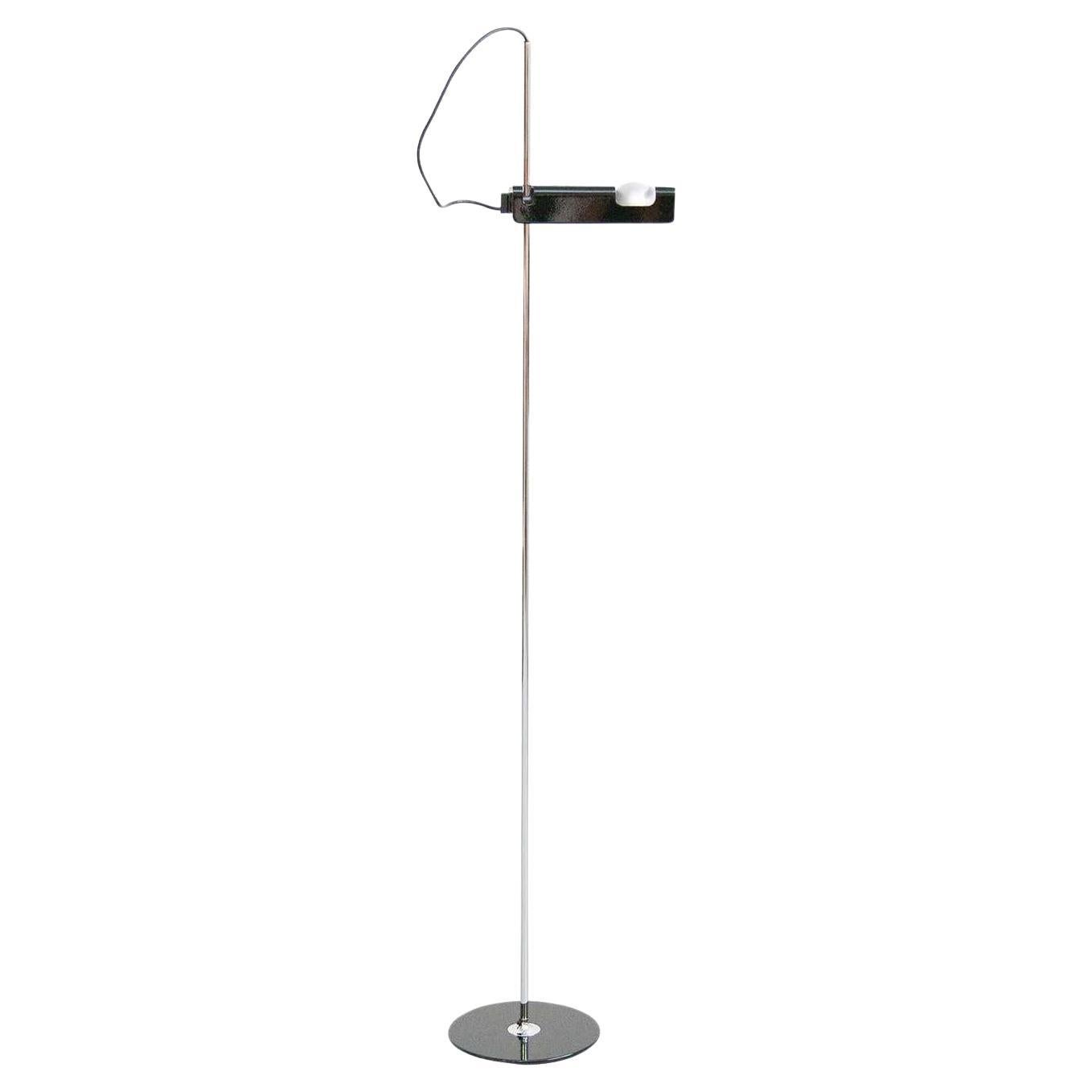 Joe Colombo Floor Lamp 'Spider' Marble and Metal by Oluce For Sale