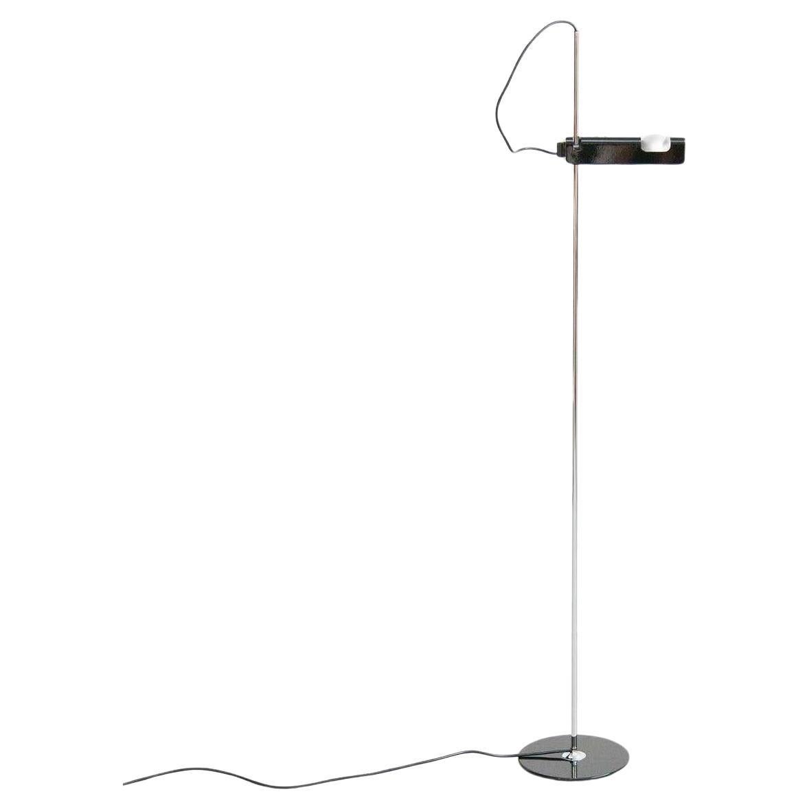 Joe Colombo Floor Lamp 'Spider' Marble and Metal by Oluce For Sale