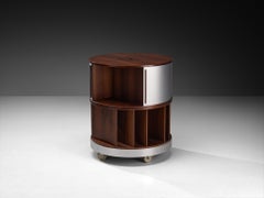 Joe Colombo für Bernini 'Combi Center' Mobiler Aufbewahrungsschrank in Nussbaum