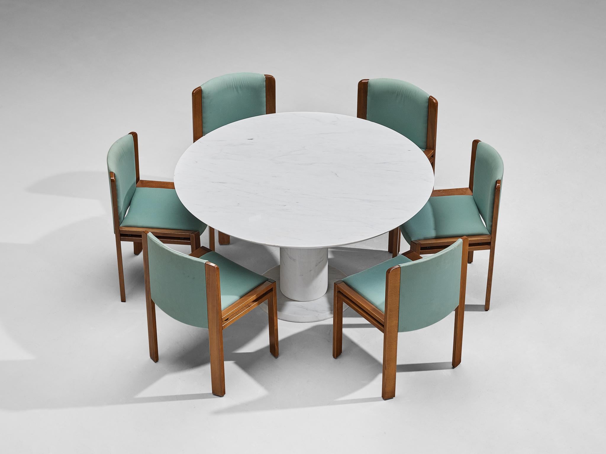 Ensemble de salle à manger composé d'un ensemble de six chaises de salle à manger Joe Colombo pour Pozzi et d'une table de salle à manger italienne en marbre de Carrare.


Joe Colombo pour Pozzi, ensemble de six chaises de salle à manger, modèle