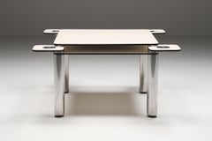 Joe Colombo for Zanotta Italian Poker Card or Game Table, 1960, Minimalist