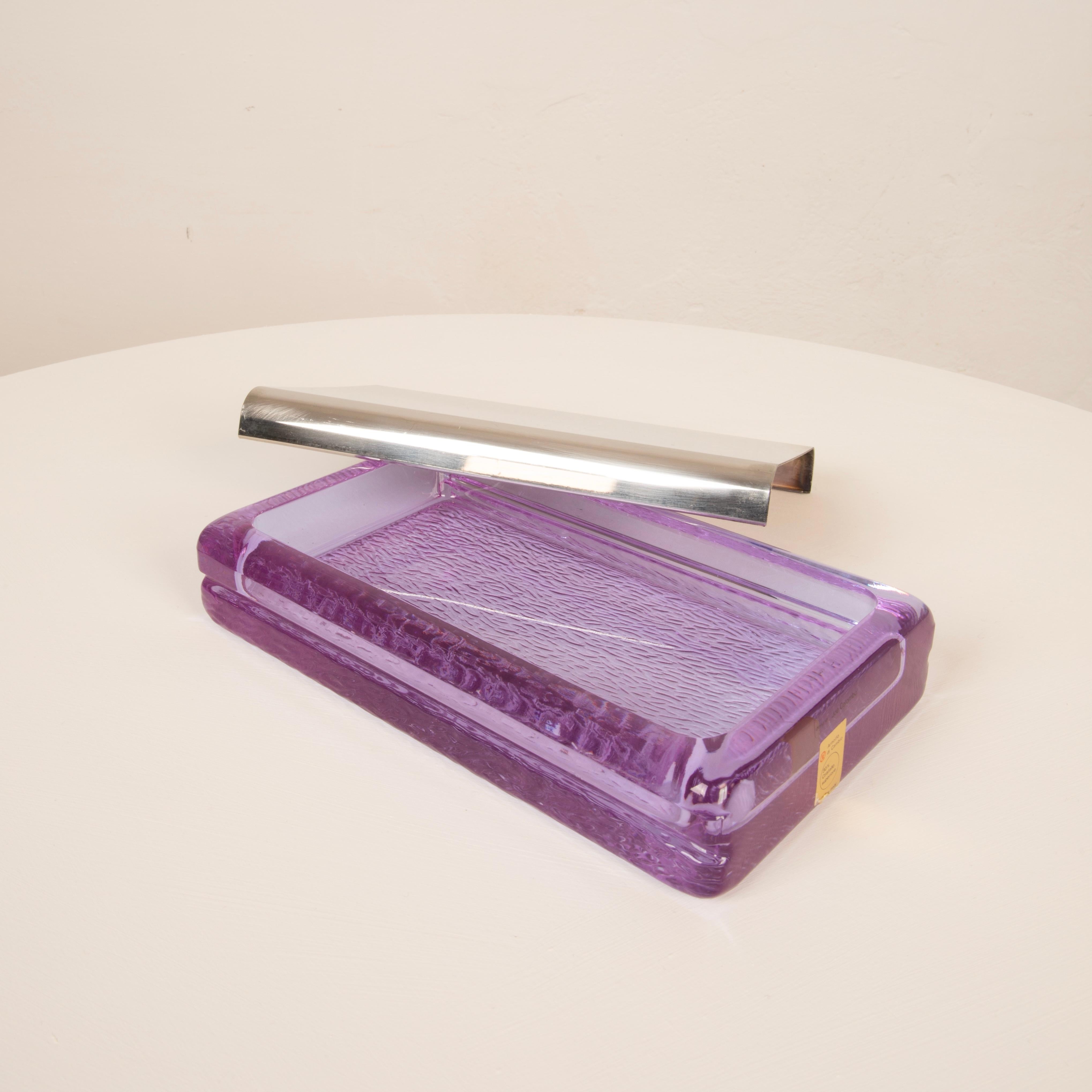 Boîte en verre Joe Colombo, Italie 1970 en vente 3