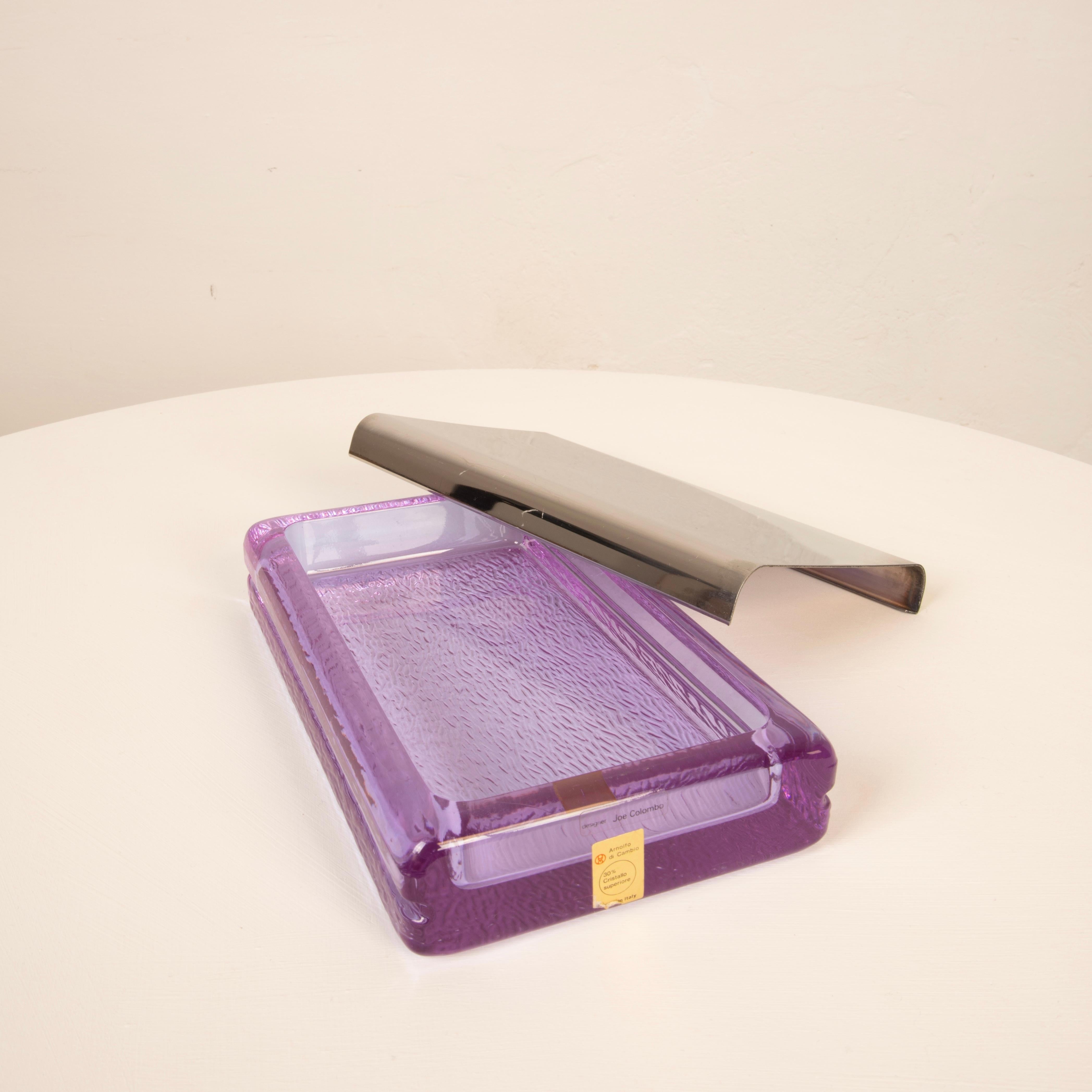 Boîte en verre Joe Colombo, Italie 1970 en vente 4
