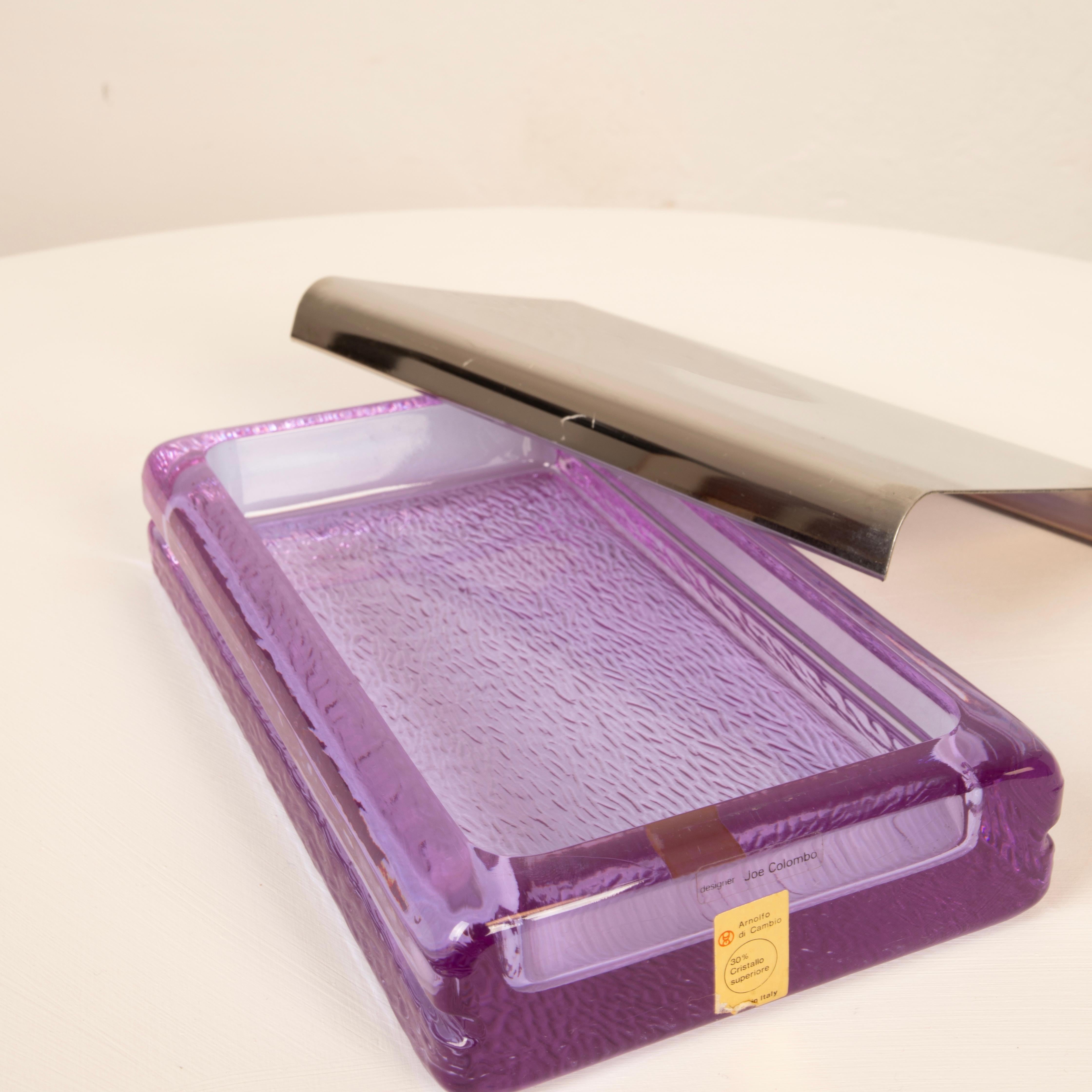 Boîte en verre Joe Colombo, Italie 1970 en vente 7