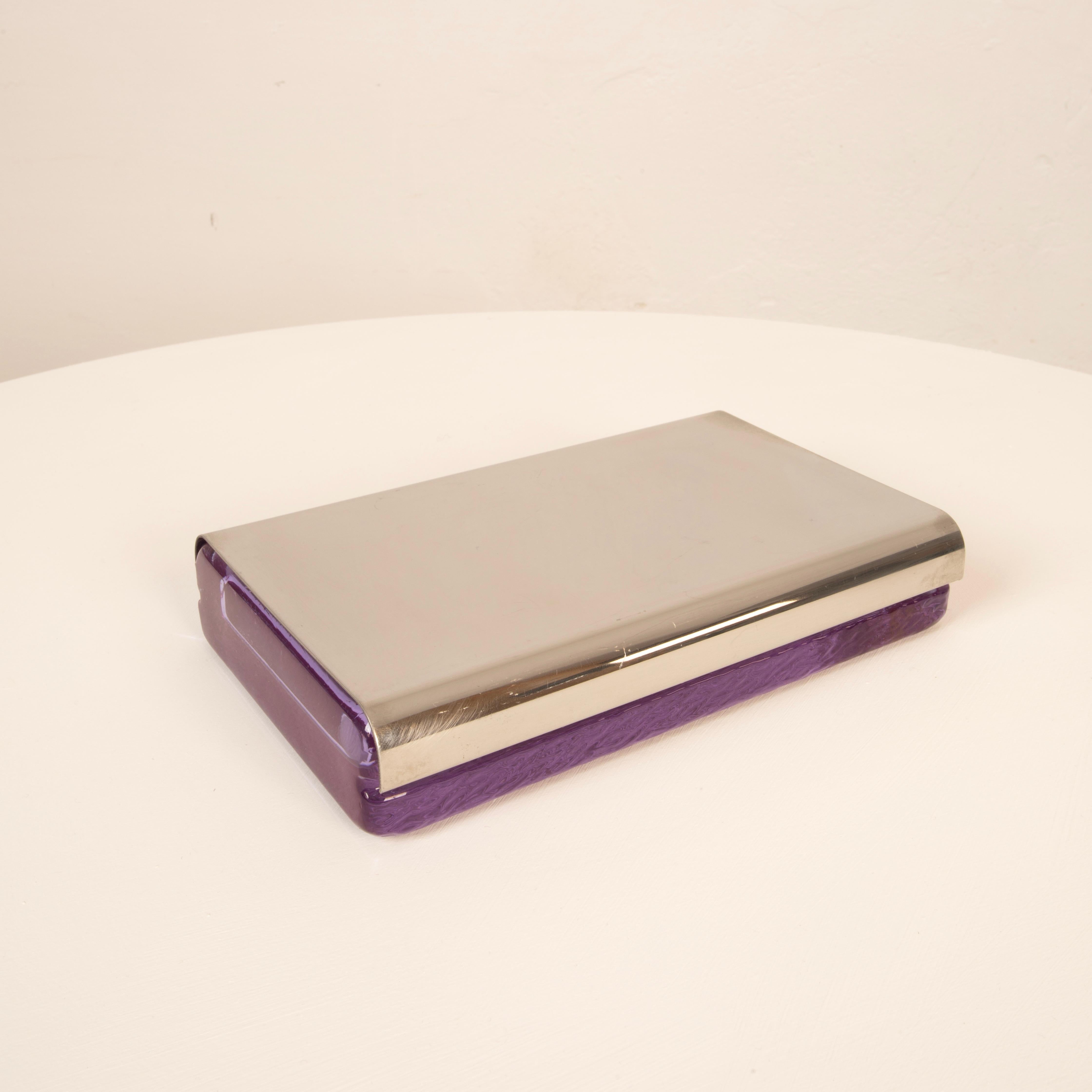 Postmoderne Boîte en verre Joe Colombo, Italie 1970 en vente