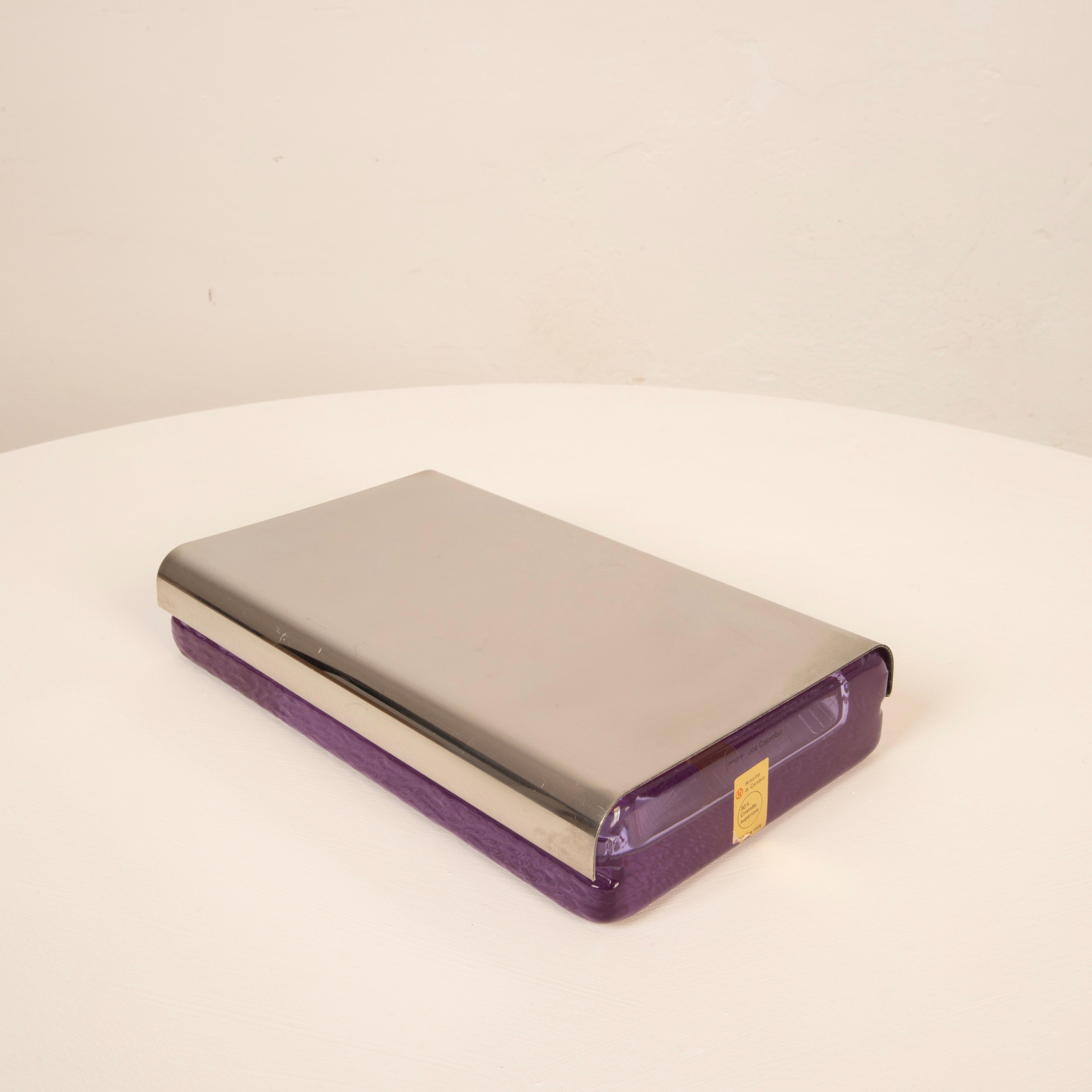 italien Boîte en verre Joe Colombo, Italie 1970 en vente