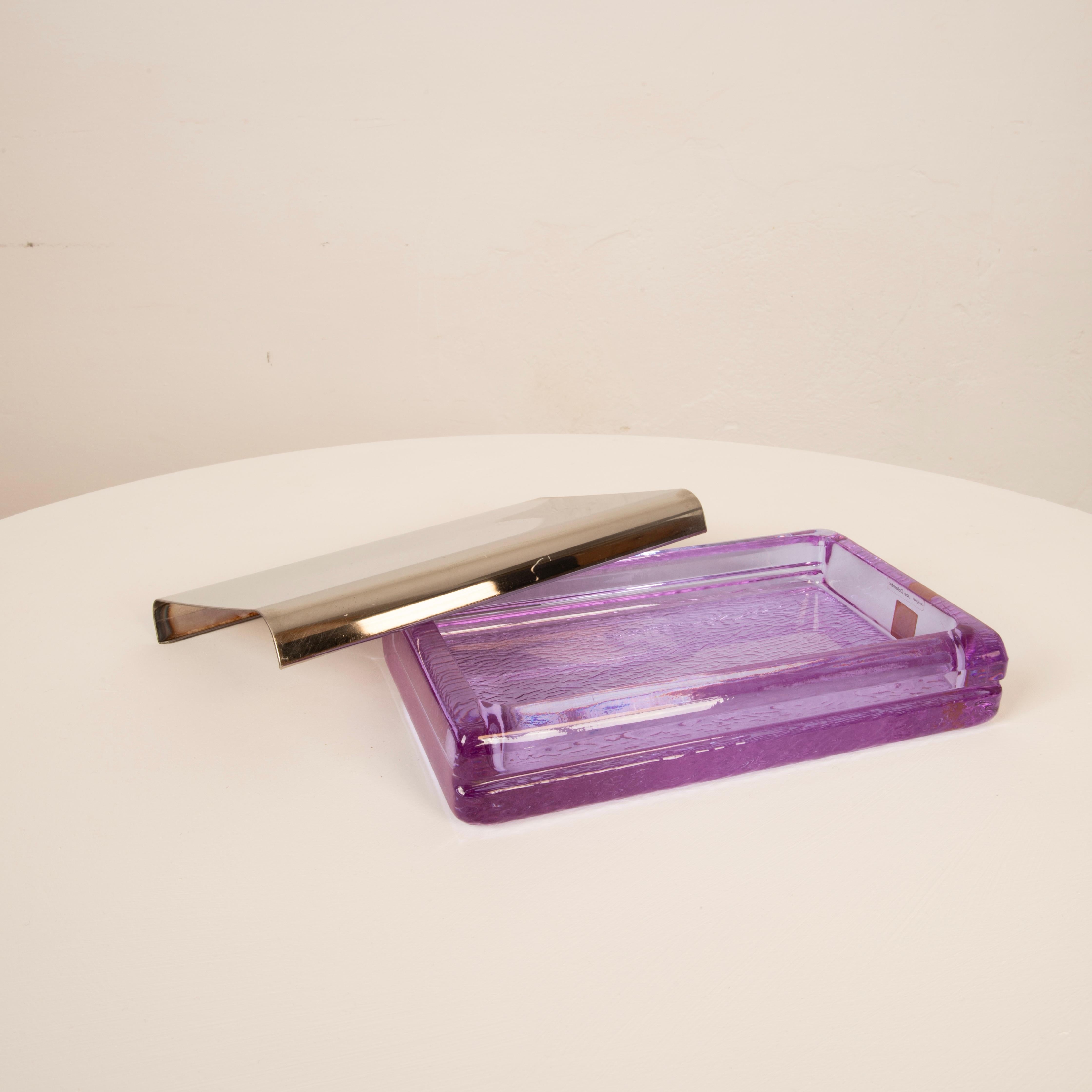 Boîte en verre Joe Colombo, Italie 1970 en vente 2