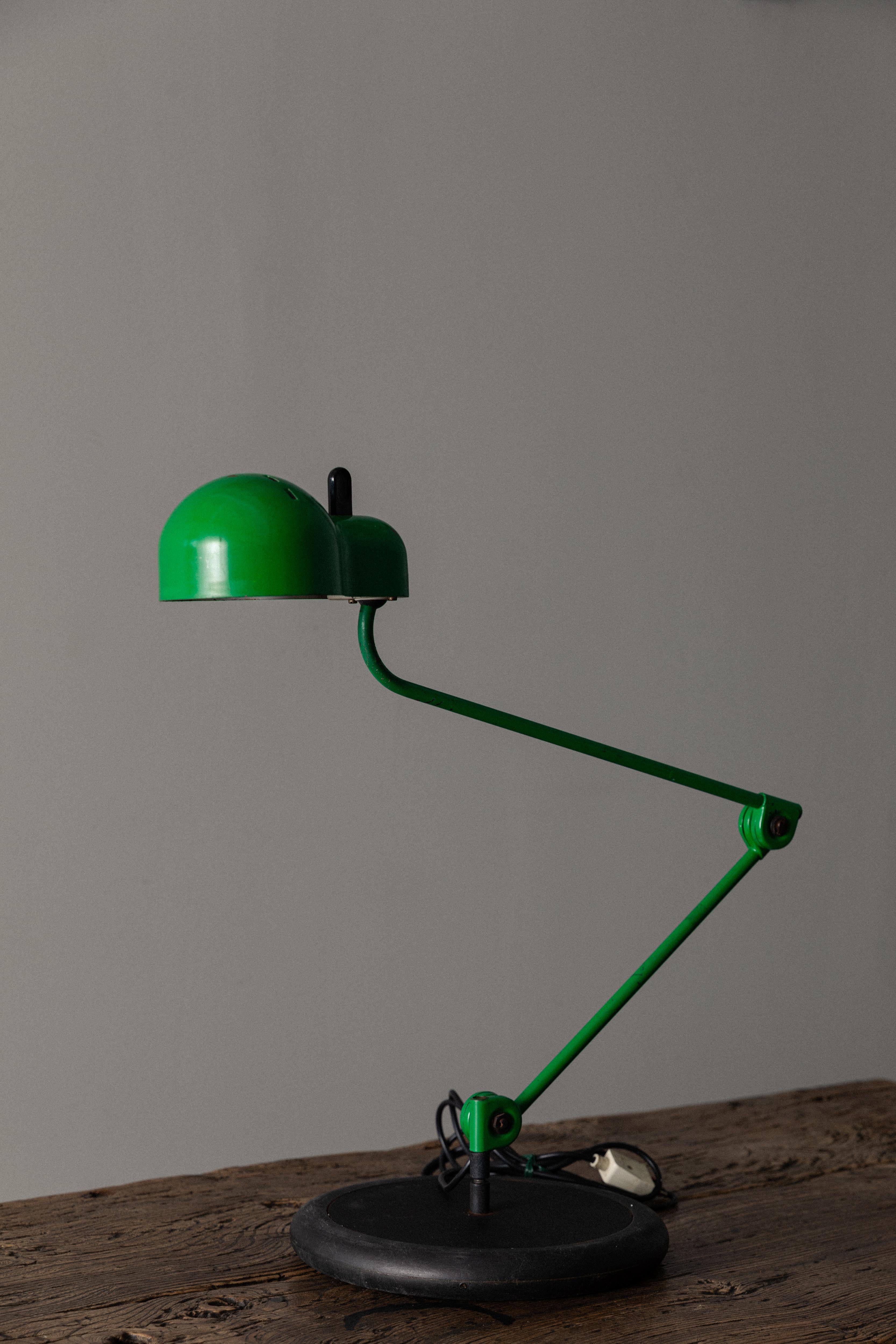 Mid-Century Modern Joe Colombo Green TOPO Lamp For Sale