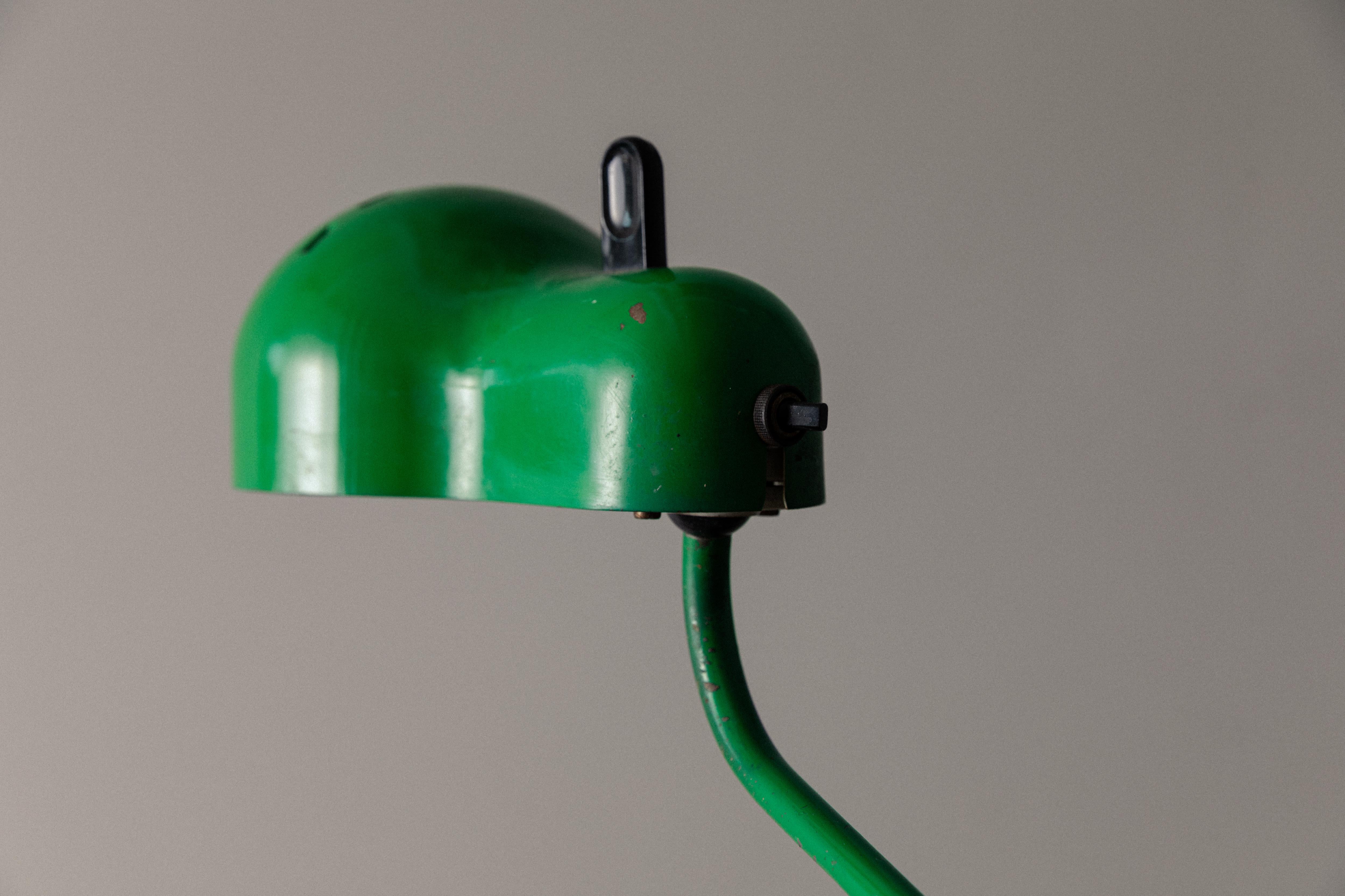 20th Century Joe Colombo Green TOPO Lamp For Sale